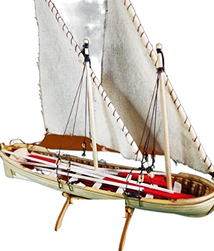 Für: Segelboot Modellbaugruppe Kit 1:50 Holzboot Modellgebäude Kit Brig DIY Modell von ZYAURA