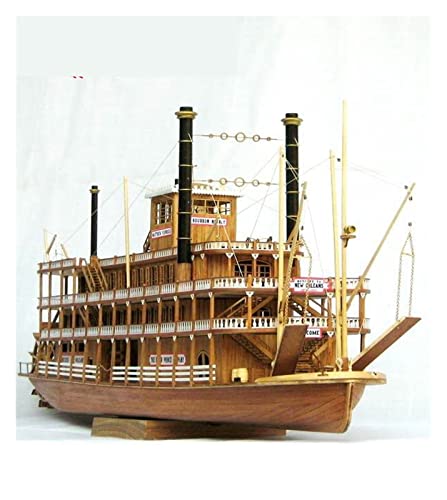 Holzboot 1:100 Klassischer Holzdampfer-Modellbausatz von ZYAURA