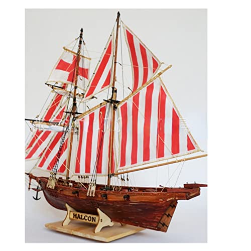 Wissenschaftliches Puzzle Eines Selbstgebauten Segelbootmodells Aus Holz von ZYAURA