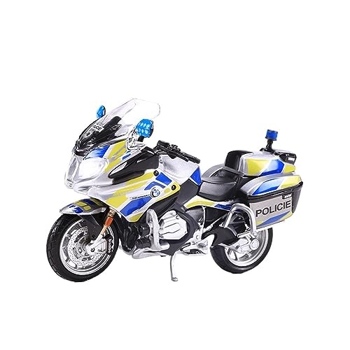 ZYAURA 1:18 Modell-Injektionsspielzeug-Serie Für: BMW R 1200 RT Polizeimotorrad Geschenksammlung(B) von ZYAURA