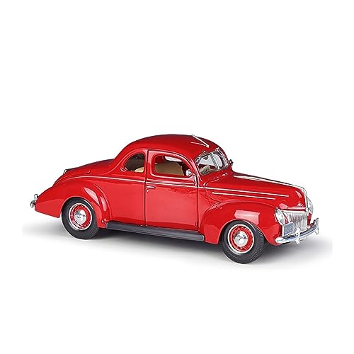 ZYAURA 1939 Ford Luxus-Oldtimer-Simulationslegierungsautomodell. Für: Druckguss im Maßstab 1:18 (Size : A) von ZYAURA