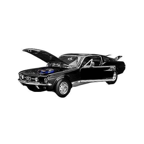 ZYAURA Für: Ford Mustang GTA 1967, Retro-Sportwagen, Vintage-Auto, Druckguss-Legierungsmodell im Maßstab 1:18 von ZYAURA
