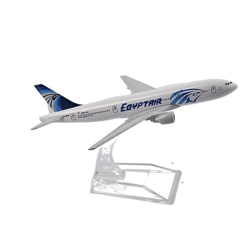ZYAURA Für: 16 cm Egypt Air Boeing 777 Flugzeugmodellflugzeug Flugzeugmodell aus Metalldruckguss im Maßstab 1:400 von ZYAURA