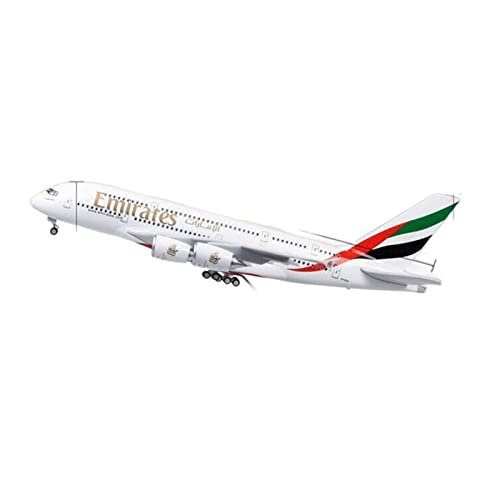 ZYAURA Umweltbild Für: 1/160 Emirates A380 Flugzeugmodell LED Lichtsimulation Passagierflugzeugmodell von ZYAURA