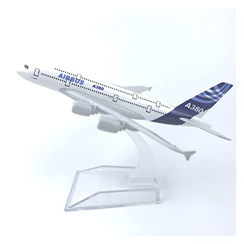 ZYAURA Umweltbild Für: 1/400 16 cm Kinder-Metallflugzeugmodell Spielzeug A380 Druckguss-Passagierflugzeugmodell von ZYAURA