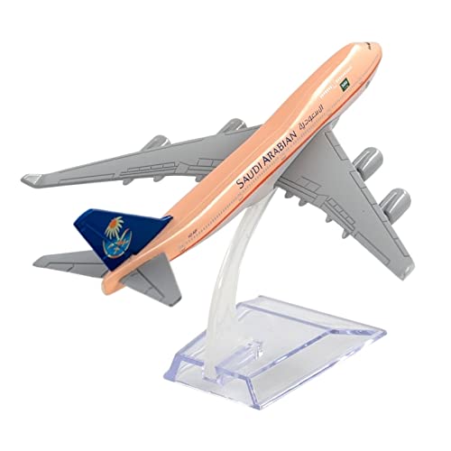 ZYAURA Umweltbild Für: 1/400 Boeing 747 Saudi-Arabien Flugzeugmodell Alloy B747 Modell von ZYAURA
