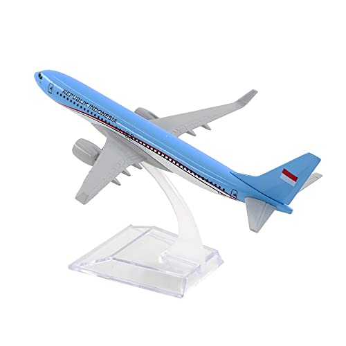 ZYAURA Umweltbild Für: 1/400 Maßstab Legierung Flugzeug Boeing 737 Republik Indonesien Flugzeug B737 Modell Spielzeug von ZYAURA