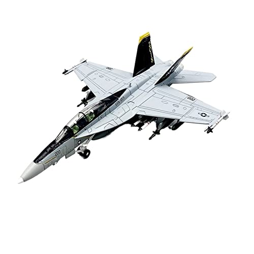 ZYAURA Umweltbild Für: 1:100 F18 Super Hornet Pirate Flag Kämpfermodell, exquisites Simulationsflugzeugmodell aus Druckguss von ZYAURA