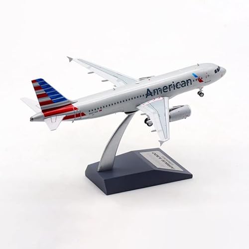 ZYAURA Umweltbild Für: 1:200 A320 N667AW American Aircraft Flugzeuglegierungsmodell mit unterem Druckgussspielzeug von ZYAURA