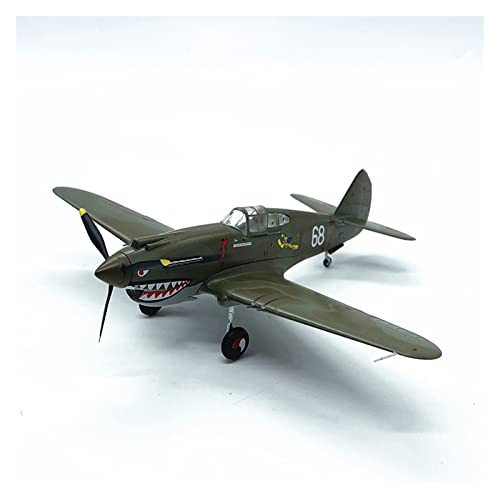 ZYAURA Umweltbild Für: 1:72 American P-40B Flying Tigers Fighter World War II Flugzeugmodell ABS Statische Simulation Ornament von ZYAURA