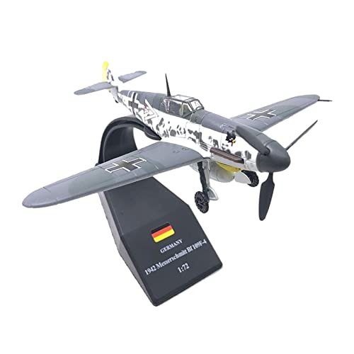 ZYAURA Umweltbild Für: 1:72 Deutsches Kampfflugzeugmodell BF109F-4 aus dem Zweiten Weltkrieg mit Abnehmbarer Metallhalterung von ZYAURA