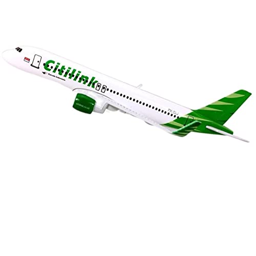 ZYAURA Umweltbild Für: 16 cm Druckguss-Airbus A320-200-Modell im Maßstab 1:400, Citilink Airline-Flugzeug aus Metalllegierung von ZYAURA