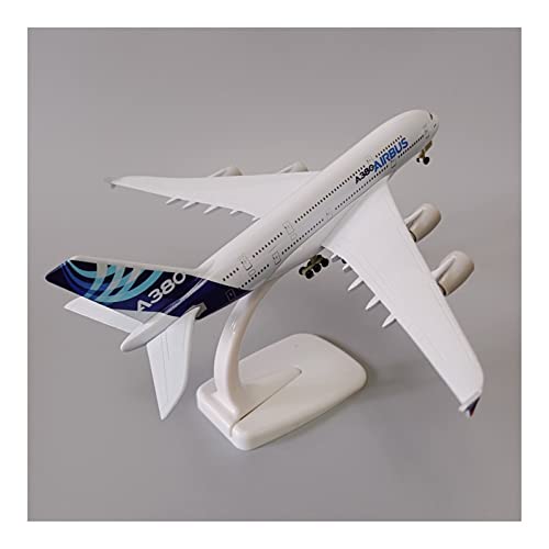 ZYAURA Umweltbild Für: 18 * 20 cm Legierungsmetall Airbus A380 Airline-Flugzeugmodell Druckgussflugzeug von ZYAURA