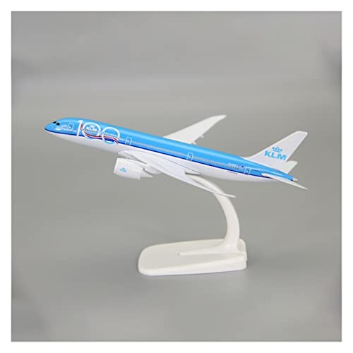 ZYAURA Umweltbild Für: 18 cm großes B787-10 KLM Airline-Flugzeugmodell aus Legierung im Maßstab 1:400 von ZYAURA