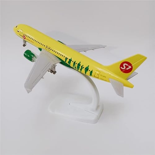 ZYAURA Umweltbild Für: 20 cm große Flugzeuge, S7 Airlines, Metalldruckguss, Airbus A320, Modellflugzeuge von ZYAURA