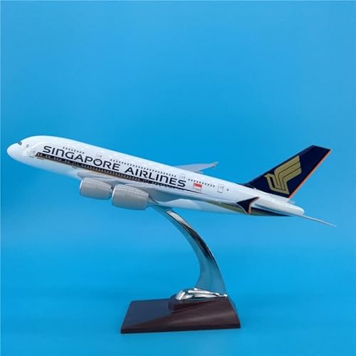 ZYAURA Umweltbild Für: 36-cm-Flugzeug im Maßstab 1:200 Singapore Airlines Airbus A380 Airline-Modell von ZYAURA