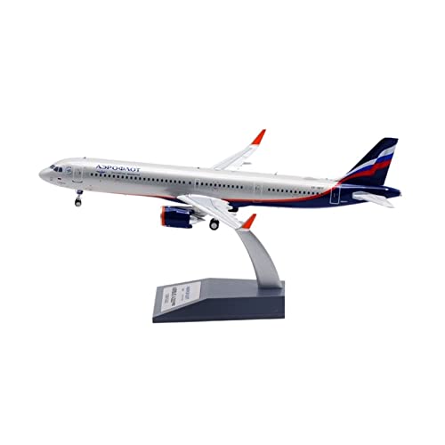 ZYAURA Umweltbild Für: A321NEO VP-BPP AV2043 Aeroflot Airline-Flugzeugmodell aus Druckgusslegierungsmetall im Maßstab 1:200 von ZYAURA