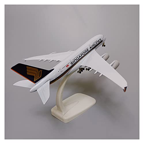 ZYAURA Umweltbild Für: Air Airlines A380-Flugzeugmodell aus legiertem Metall, Airbus 380-Kanal-Druckguss-Flugzeugmodell von ZYAURA