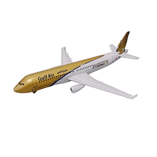 ZYAURA Umweltbild Für: Alloy Metal Gulf Air A320 Gulf Airbus 320 Druckguss-Flugzeugmodell von ZYAURA
