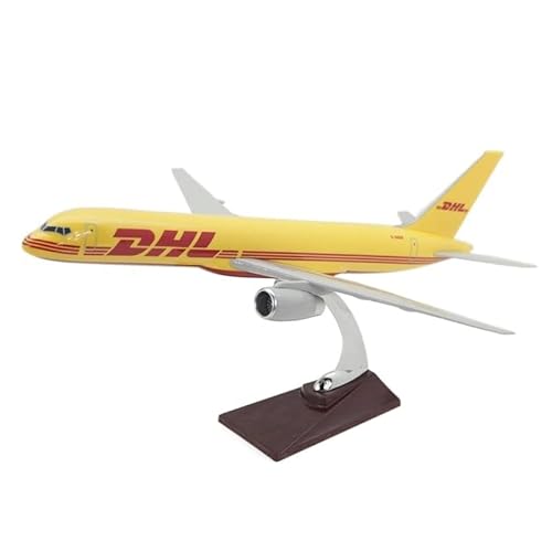 ZYAURA Umweltbild Für: Boeing 757 im Maßstab 1:144, DHL-Flugzeugmodell aus Kunstharz, Souvenir-Ornament-Sammlung von ZYAURA