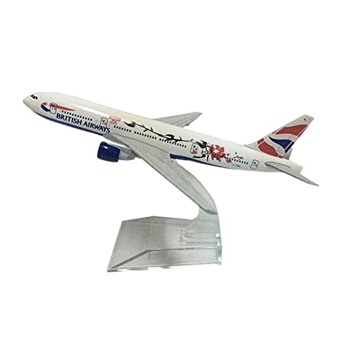 ZYAURA Umweltbild Für: British Airways Boeing 777-Flugzeugmodellflugzeug aus Metalldruckguss im Maßstab 1:400 von ZYAURA