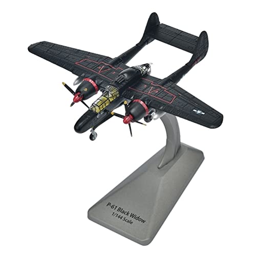 ZYAURA Umweltbild Für: Druckguss-Modell P-61B Night Fighter P61B US-Militärflugzeug aus dem Zweiten Weltkrieg im Maßstab 1:144 von ZYAURA