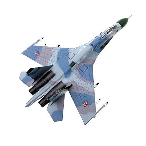 ZYAURA Umweltbild Für: Druckgusslegierung 1:100 Su27 Su-27S Flanker Su27K Fighter Modell der sowjetischen Luftwaffe, Metalldruckguss von ZYAURA