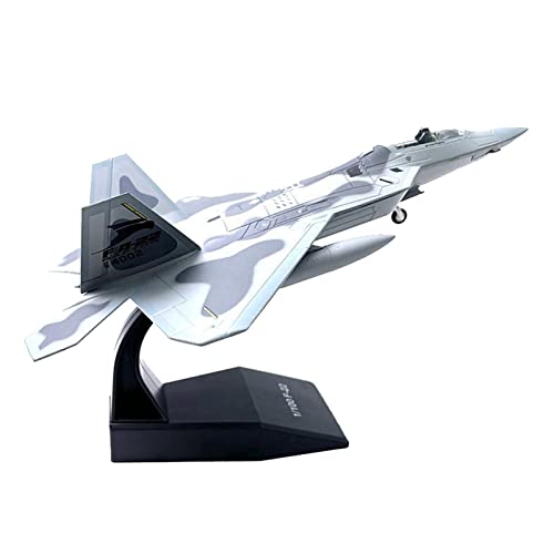 ZYAURA Umweltbild Für: Druckgusslegierung F-22 Raptor Air Force Militärkampfflugzeugmodell im Maßstab 1:100 von ZYAURA
