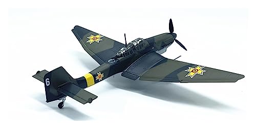 ZYAURA Umweltbild Für: Druckgussmodell JU87D Tauchbomber-Flugzeugmodell im Maßstab 1:72 von ZYAURA