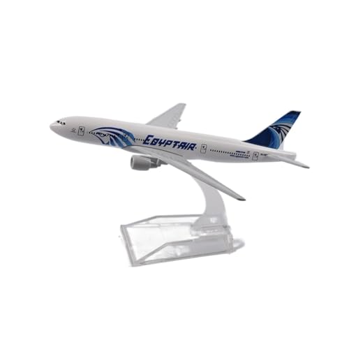 ZYAURA Umweltbild Für: Egypt Airlines Boeing 777 Flugzeugmodell, Flugzeugmodell aus Druckgussmetall im Maßstab 1:400 von ZYAURA