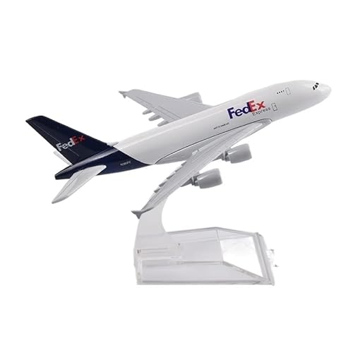 ZYAURA Umweltbild Für: FedEx Airbus A380 Flugzeugdruckguss-Metallflugzeugmodell im Maßstab 1:400 von ZYAURA