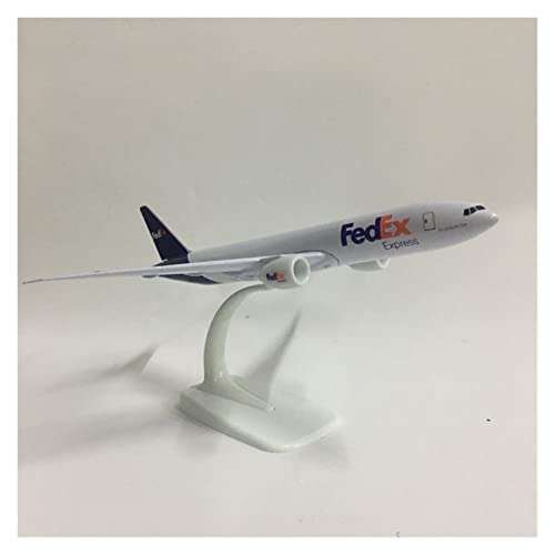 ZYAURA Umweltbild Für: FedEx Aviation Boeing 777 Flugzeugmodell 1:300 Flugzeugspielzeug aus Metalldruckguss von ZYAURA