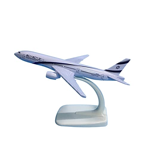 ZYAURA Umweltbild Für: Flugzeug Israel Boeing B777 Flugzeugmodell Druckgussmetall 1:400 16 cm Modellflugzeug von ZYAURA