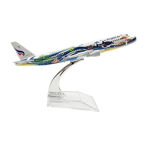 ZYAURA Umweltbild Für: Flugzeugmodell A320 im Maßstab 1:400, Bangkok Fish Airlines-Flugzeug, Druckgusslegierung von ZYAURA