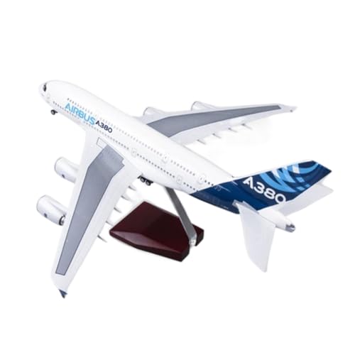 ZYAURA Umweltbild Für: Flugzeugmodell Airbus 380 A380 im Maßstab 1:160, 50,5 cm, Prototyp Einer Fluggesellschaft von ZYAURA
