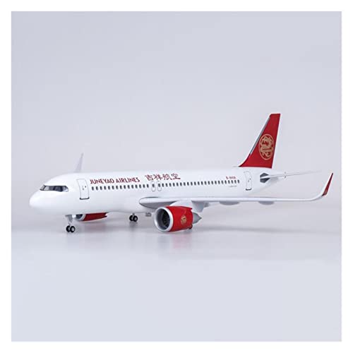 ZYAURA Umweltbild Für: Flugzeugmodell Airbus A320 Xinjunyao im Maßstab 1:80, Druckgussharz-Flugzeugmodellspielzeug von ZYAURA