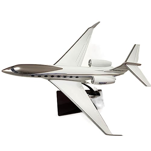 ZYAURA Umweltbild Für: Gulfstream G650ER Kunstharz-Flugzeugmodell im Maßstab 1:100, fertiges Souvenir, Ornament-Sammlung, Geschenk von ZYAURA