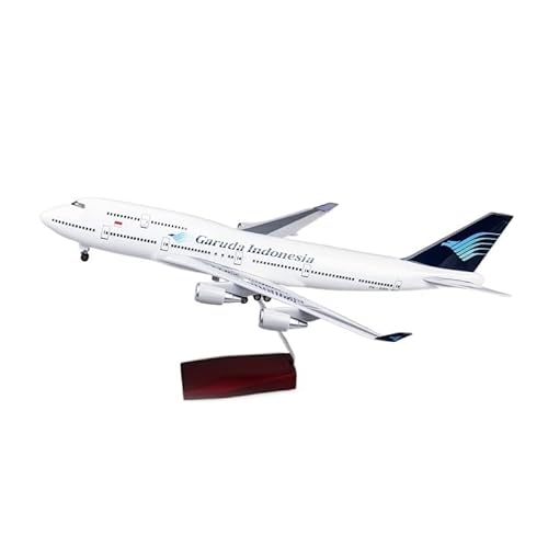 ZYAURA Umweltbild Für: Jason Tutu 47 cm Druckguss Maßstab 1: 160 Garuda Indonesia Boeing B747 Flugzeugmodell von ZYAURA