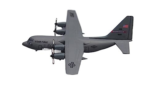 ZYAURA Umweltbild Für: Klassisches Druckguss-Flugzeugmodell USAF C-130H C130 im Maßstab 1:400 von ZYAURA