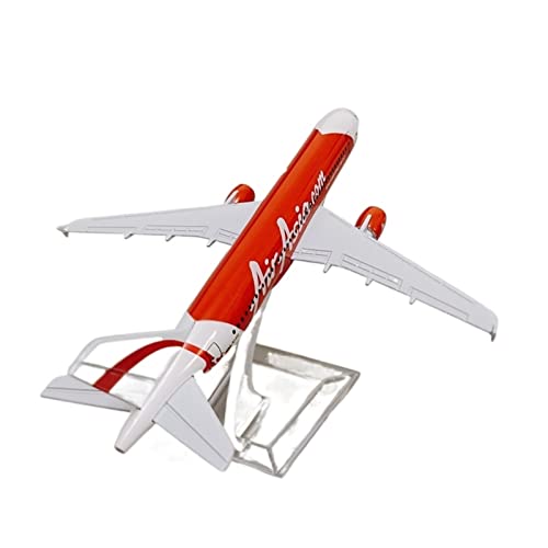 ZYAURA Umweltbild Für: Legierungsmetall Air Asia Airbus A320 Flugzeugdruckguss-Flugzeugmodell im Maßstab 1:40 von ZYAURA