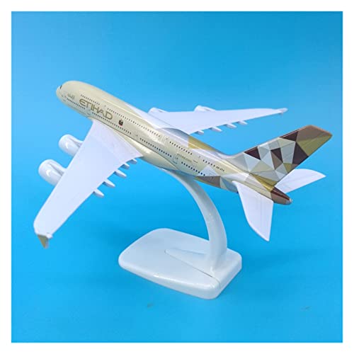 ZYAURA Umweltbild Für: Luftfahrtmodell, 20 cm, Maßstab 1:300, Airbus A380, Fluglinienflugzeug, Legierungsmodell, Spielzeug von ZYAURA