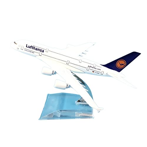 ZYAURA Umweltbild Für: Lufthansa 380 Druckguss-Metallflugzeugmodell 1:400 Modellflugzeug von ZYAURA