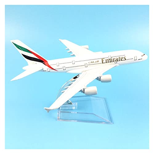ZYAURA Umweltbild Für: Passagierflugzeug 16 cm A380 Aviation Metalllegierungsmodell Flugzeugmodell von ZYAURA
