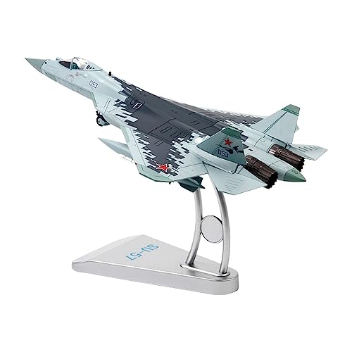 ZYAURA Umweltbild Für: SU57 T50 Flugzeuglegierungsmodell im Maßstab 1:72, Luftwaffenflugzeug, Raptor-Modellflugzeug von ZYAURA