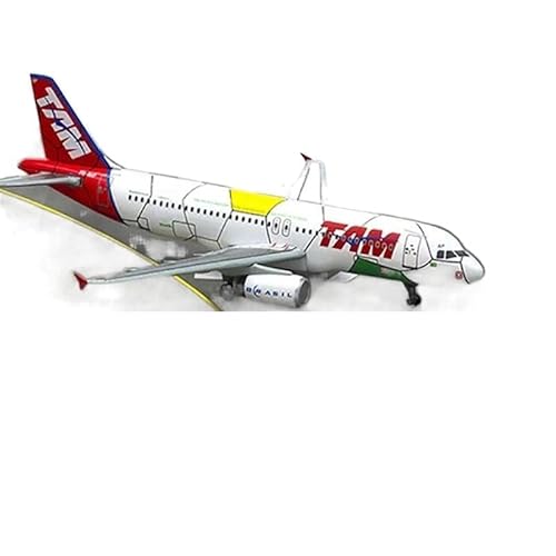 ZYAURA Umweltbild Für: Tam Airline Aircraft A320-Flugzeugmodell im Maßstab 1:400 aus Druckguss von ZYAURA