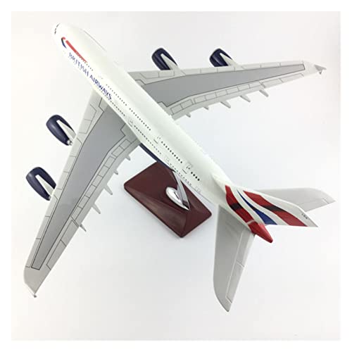 ZYAURA Umweltbild Für: Verkehrsflugzeug 45 cm A380 Flugzeugmodell Modellflugzeug Simulation 45 cm Legierung Spielzeug von ZYAURA