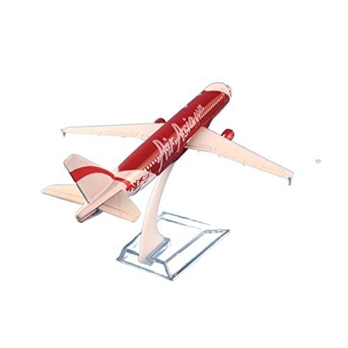 ZYAURA Umweltbild Für: Verkehrsflugzeugmodell A320 Air Asia Aircraft A320 16 cm Legierungsflugzeugmodell von ZYAURA