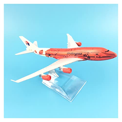 ZYAURA Umweltbild Verwendet für: Druckguss-Metall 1: 40016 cm Flugzeugmodell Malaysia Saflor Boeing 747-Modell von ZYAURA