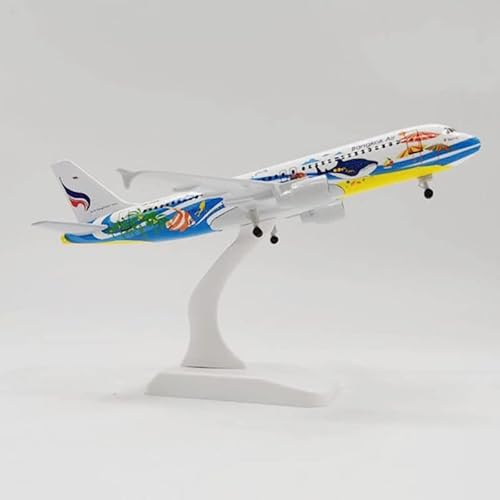 ZYAURA Umweltbild for: 20 cm 1:300 Scale Airbus A320 Neo Bankok Airline Aircraft Die Cast Alloy Model Toy von ZYAURA