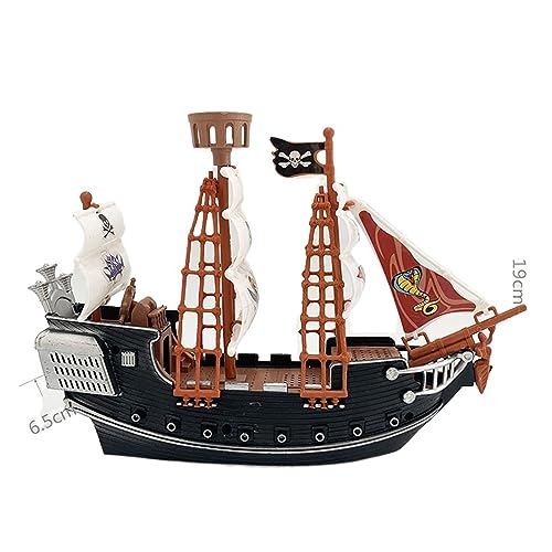 ZYAURA for: Haus Dekoration Piratenschiff-Modell for Kinder, Spielzeugmodell, for Kinder, Segelpiratenschiff von ZYAURA